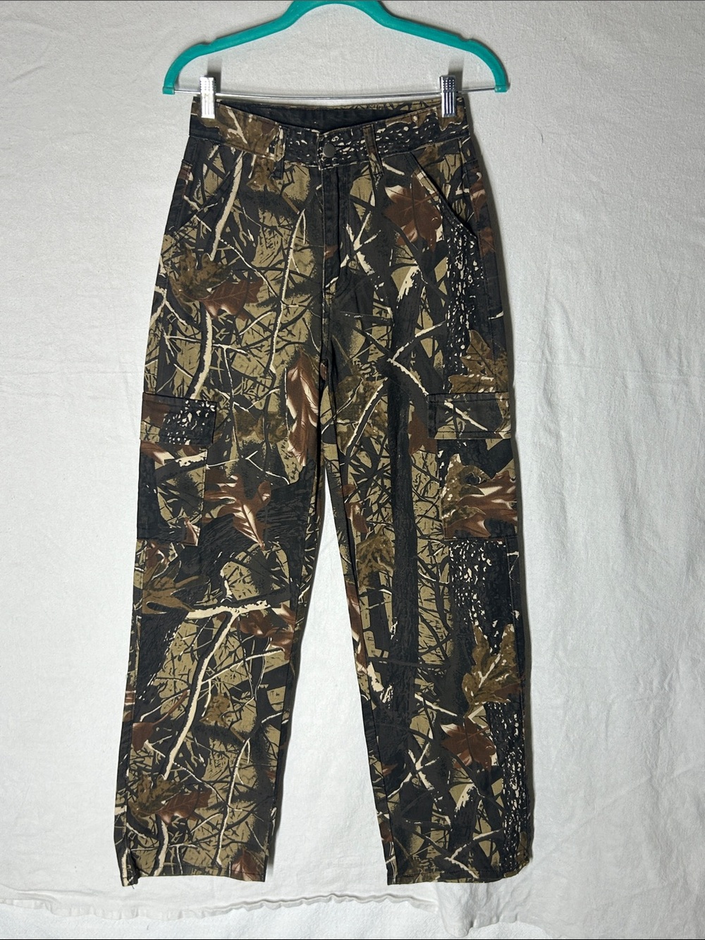 Men's Camouflage Cargo Pants - Brown/Green Camo